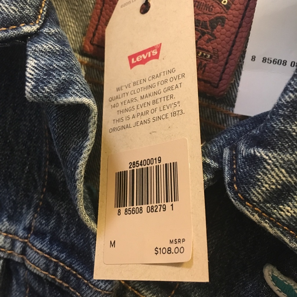 Women's Levi's Miami Dolphins Denim Full-Button